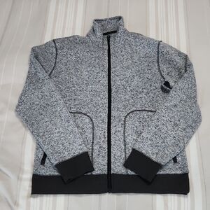 Sonoma Men's Heather Gray Fleece Zip-Up